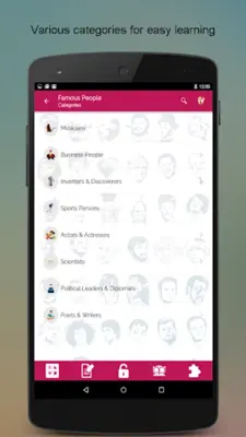 Famous People Biography android App screenshot 14